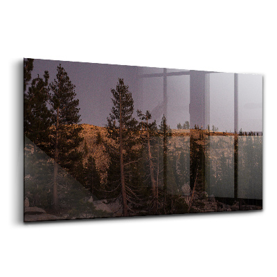 Üvegkép falra Köves út a yosemite-ban