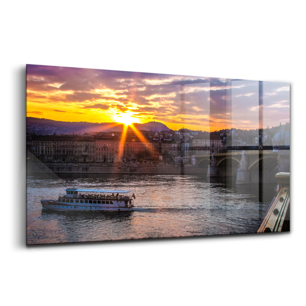 Egyedi üvegkép A hajó Budapesten