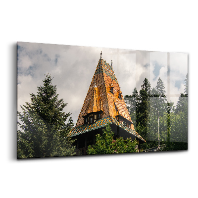 Egyedi üvegkép Pelisor palota Romániában