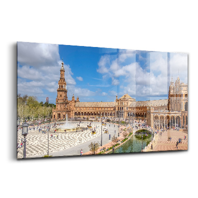 Üvegkép falra Spanyol tér Sevillában