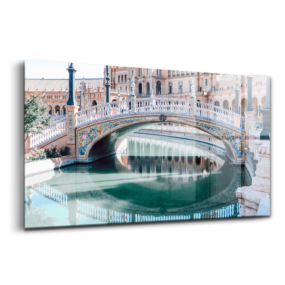 Egyedi üvegkép Spanyol tér Sevillában