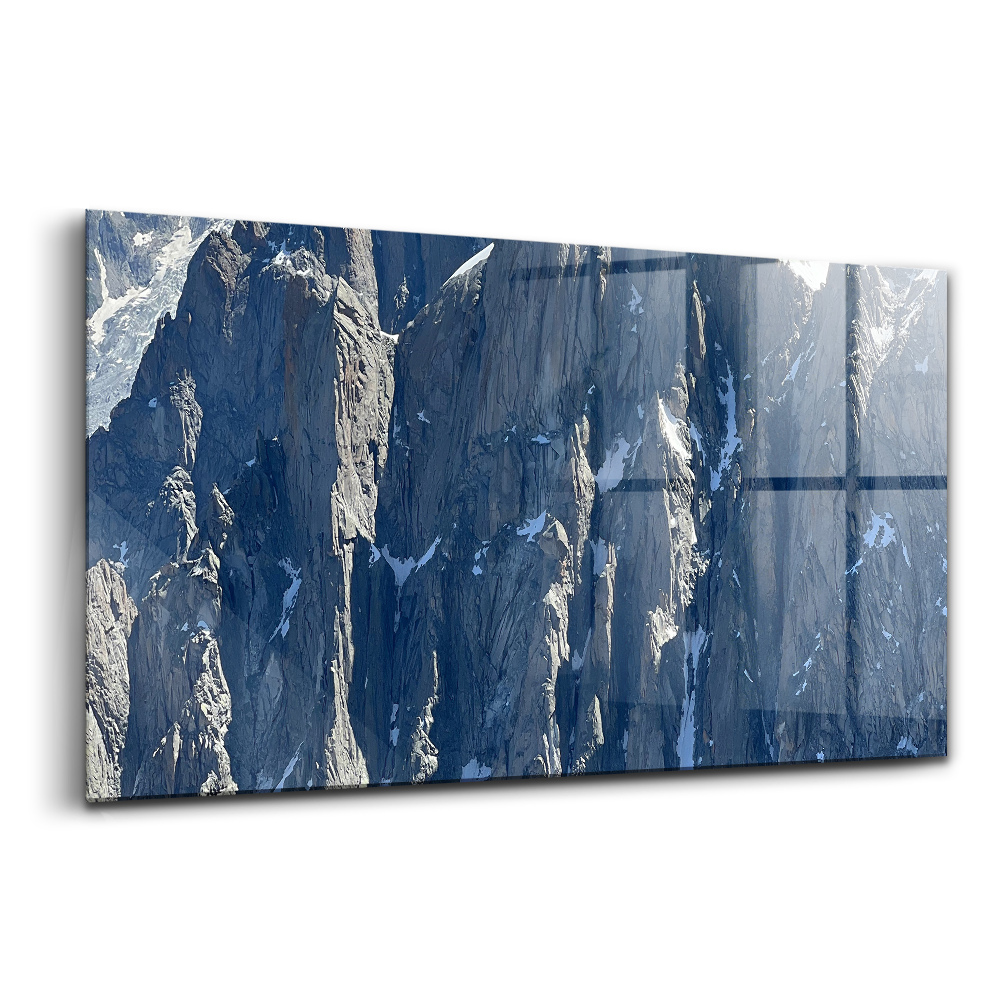 Üvegkép falra Alpok hegyei télen