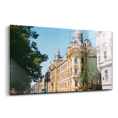 Üvegkép Kormányzati épület Zágrábban