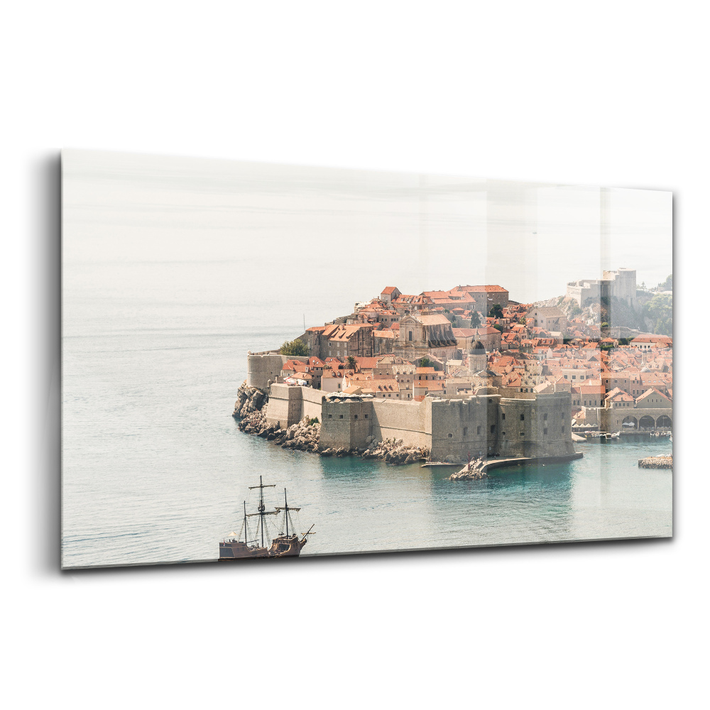 Egyedi üvegkép Vitorlás hajó dubrovnikban