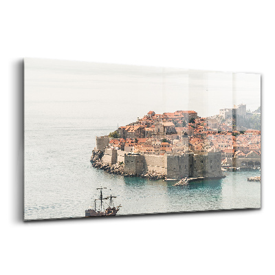 Egyedi üvegkép Vitorlás hajó dubrovnikban