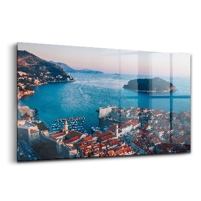 Egyedi üvegkép Kilátás Horvátországban