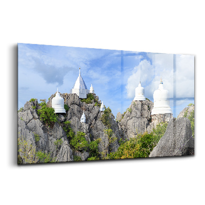 Üvegkép Egy hegy teteje Chiang Maiban