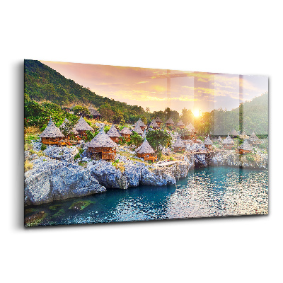 Üvegkép Egy bungaló Si Changban, Thaiföldön