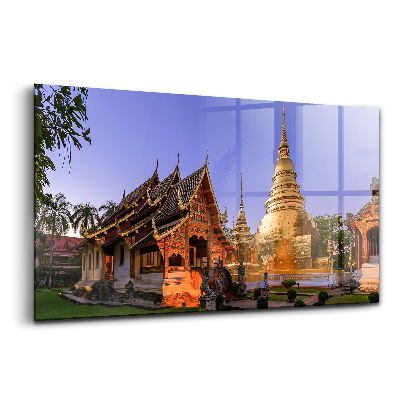 Üvegkép falra Egy kápolna alkonyatkor