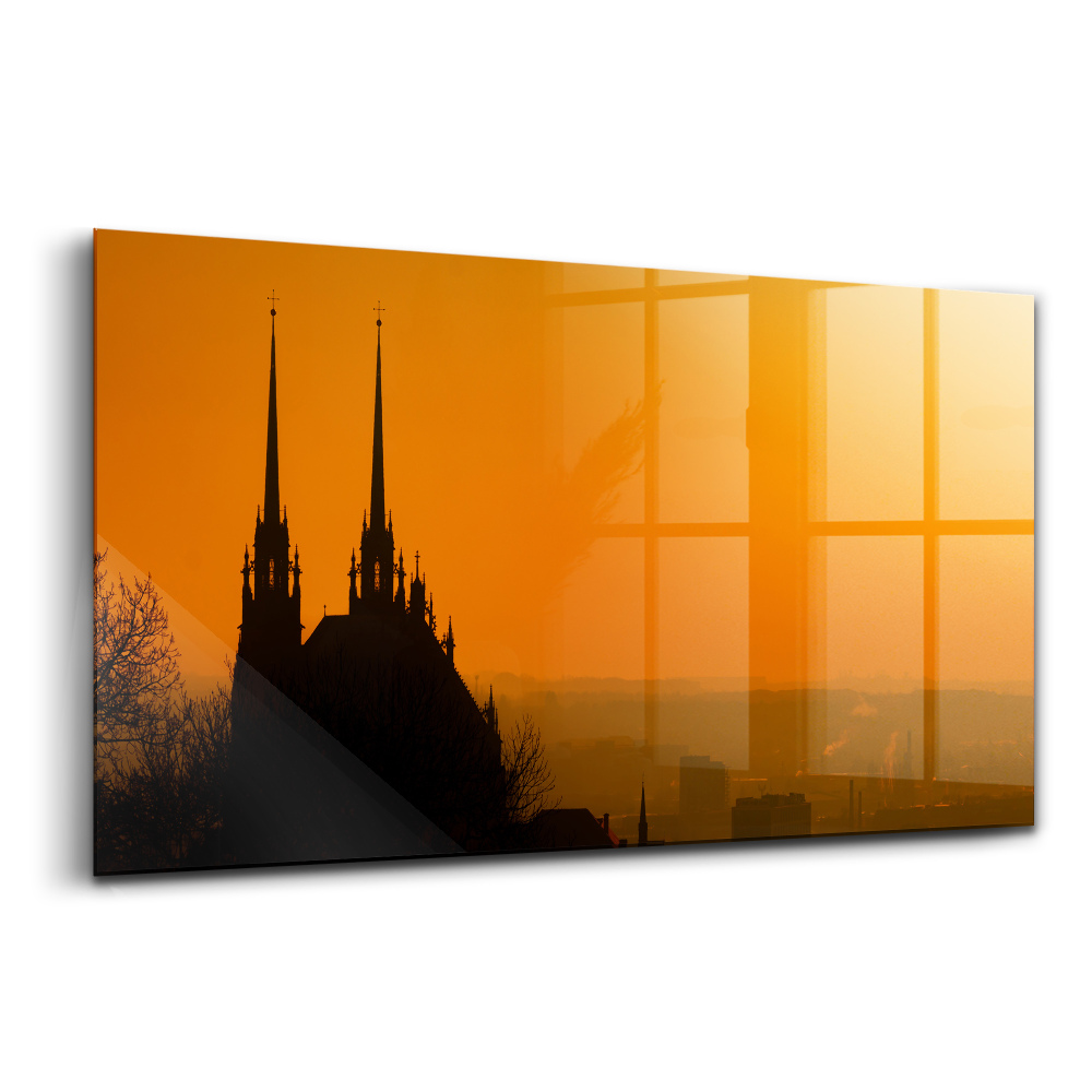 Üvegkép falra A brünni székesegyház látképe