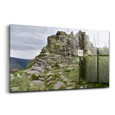 Egyedi üvegkép Útvonal az Óriás-hegységben