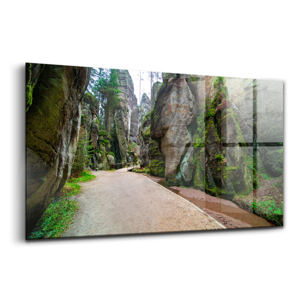 Üvegkép falra Sziklaváros a Cseh Köztársaságban