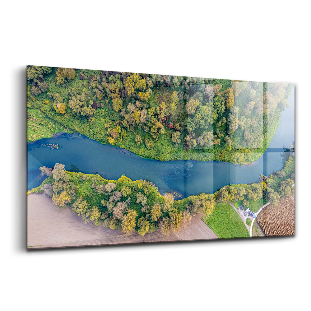 Üvegkép Az Odera folyó Csehországban