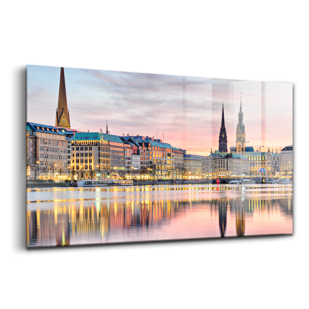 Üvegkép Alster Hamburgban