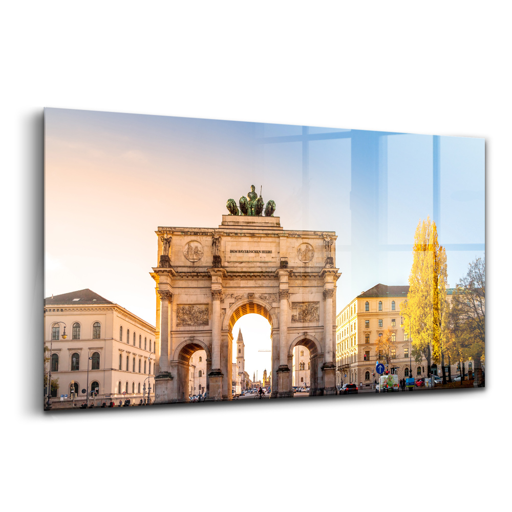 Üvegkép Diadalív Münchenben