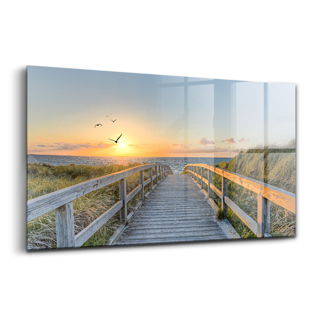 Egyedi üvegkép Tengerparti nyaralás Németországban