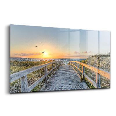 Egyedi üvegkép Tengerparti nyaralás Németországban