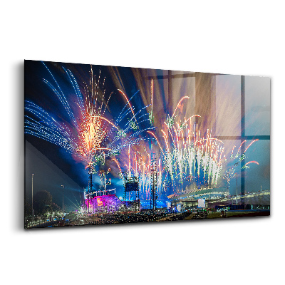 Üvegkép falra Újév Birminghamben