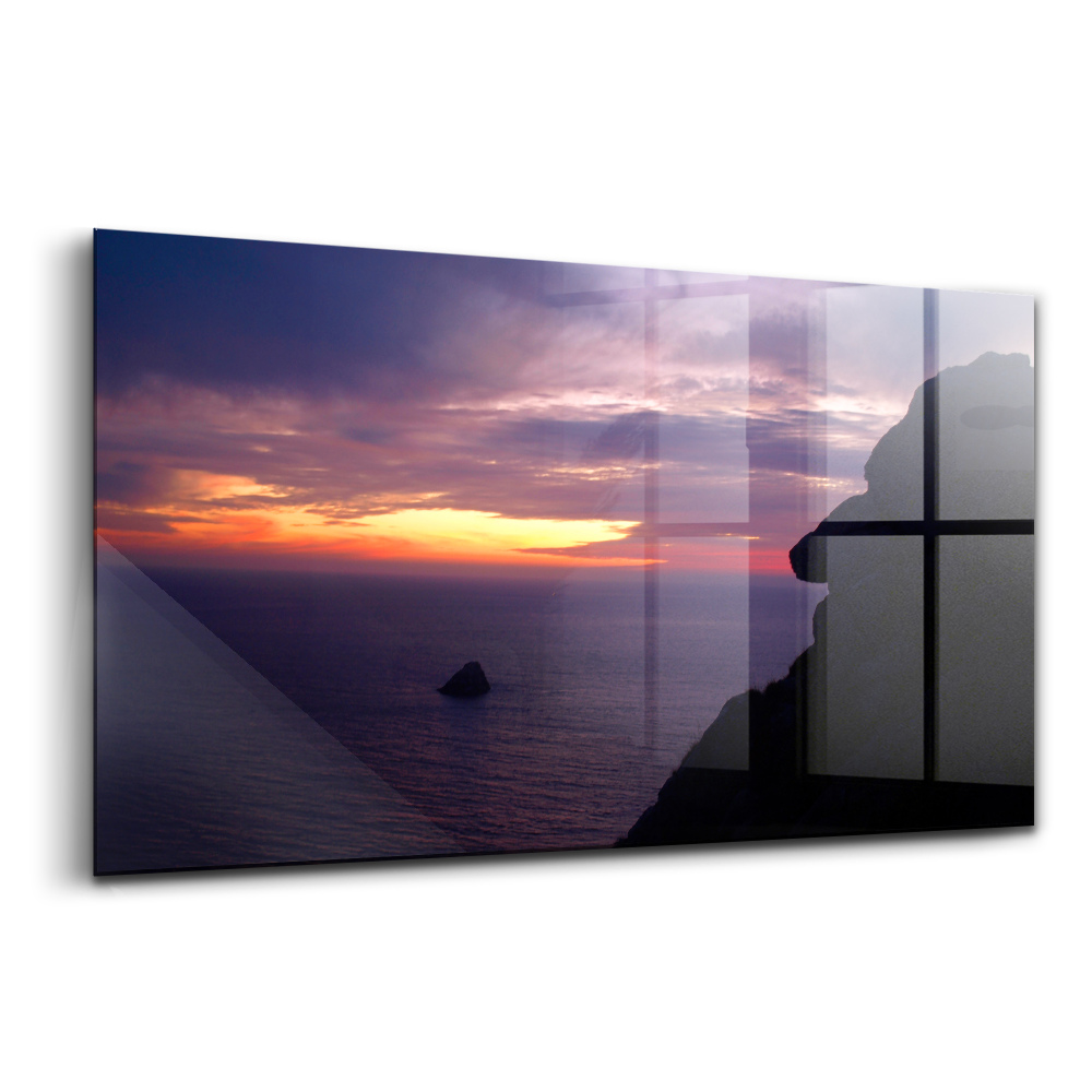 Egyedi üvegkép Kőfej