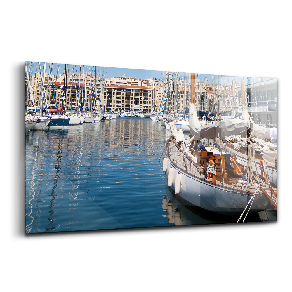 Üvegkép falra Marseille kikötő Franciaország