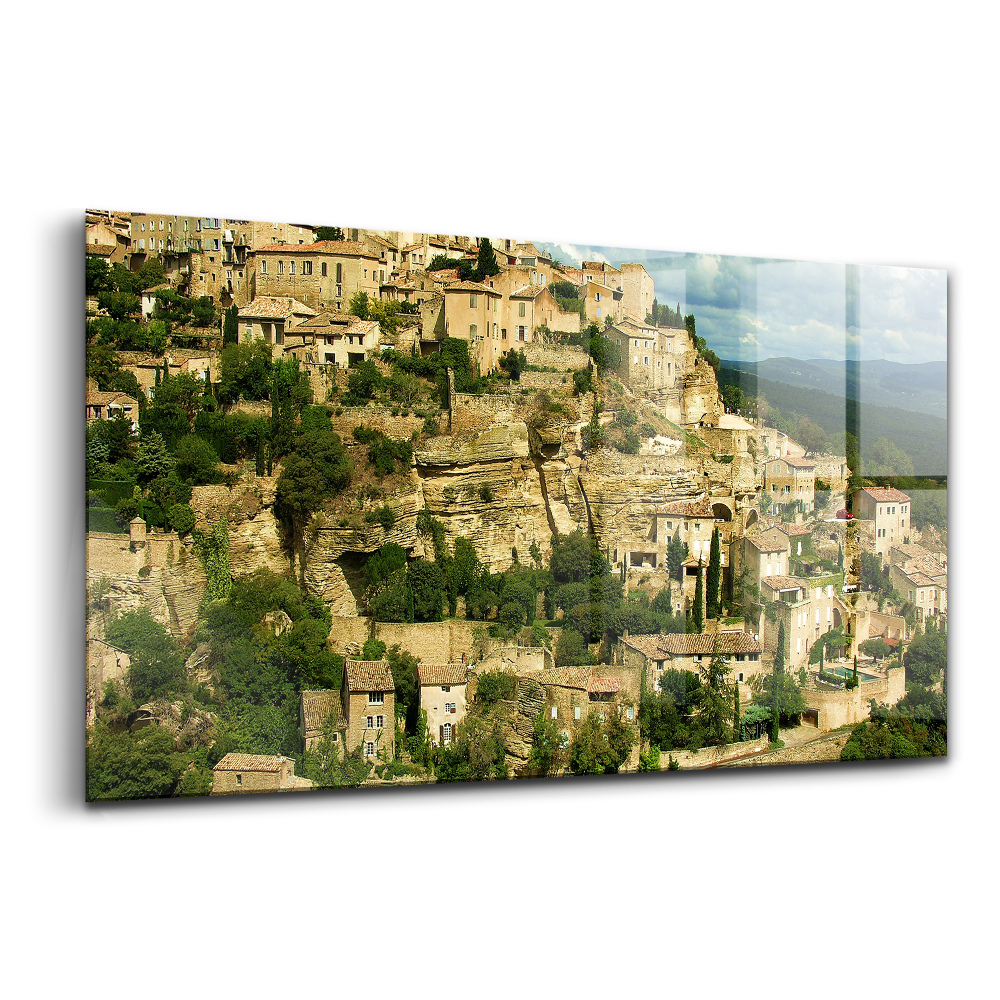 Üvegkép Provence-i kastély Franciaországban