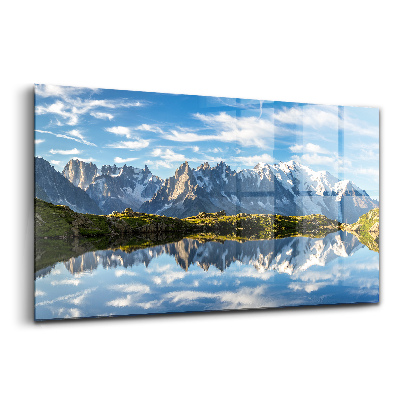 Üvegkép falra Chamonix völgye a francia Alpokban