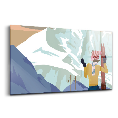 Egyedi üvegkép Francia Alpok poszter