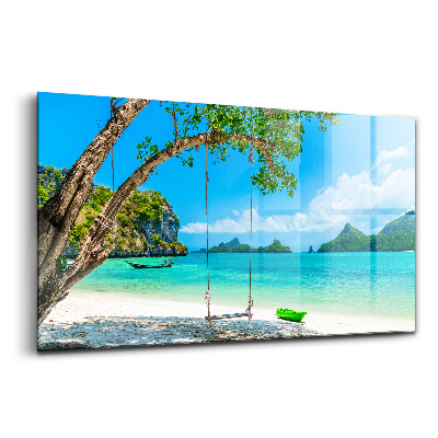 Üvegkép Sunny sziget Thaiföldön