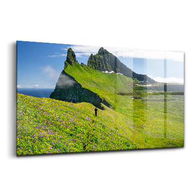 Egyedi üvegkép Hornstrandir természetvédelmi terület Izlandon