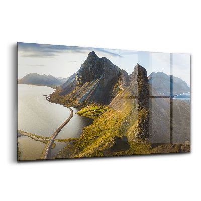 Üvegkép Festői út Izlandon