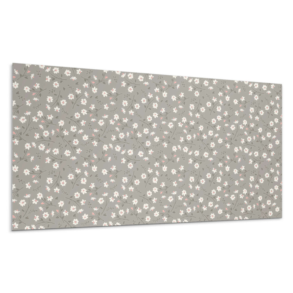 Falpanel Virágminta a háttérben