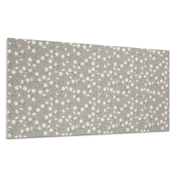 Falpanel Virágminta a háttérben