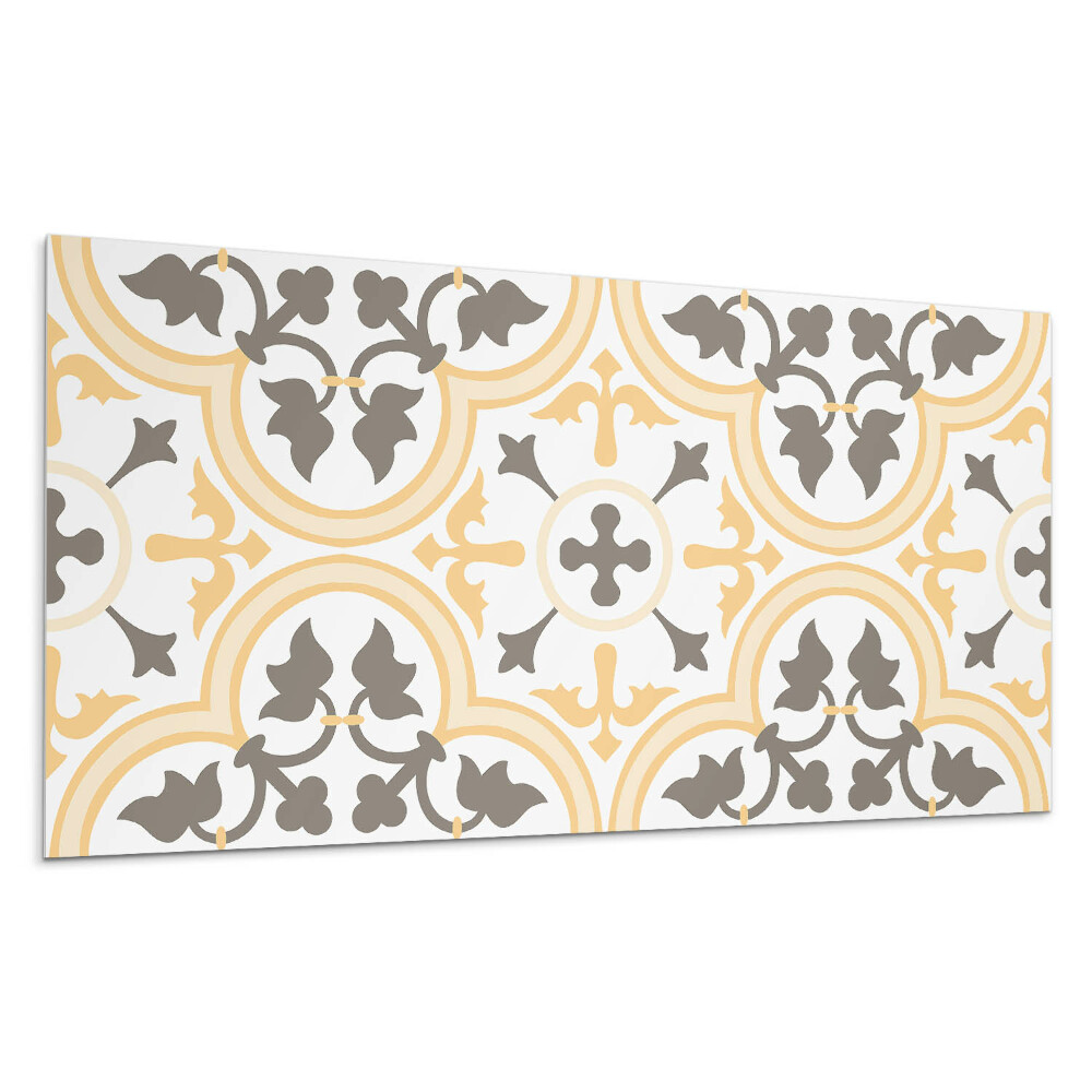 Falpanel Növényi minta a háttérben