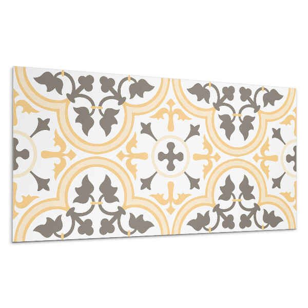 Falpanel Növényi minta a háttérben