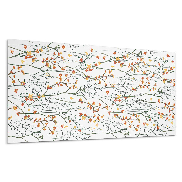 Öntapadó falburkolat Virágminta a háttérben