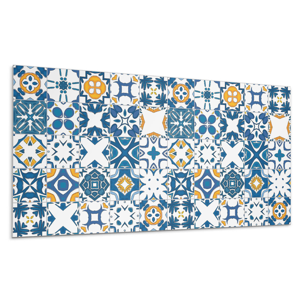 Dekorpanel falra Mozaikminták az elrendezésben