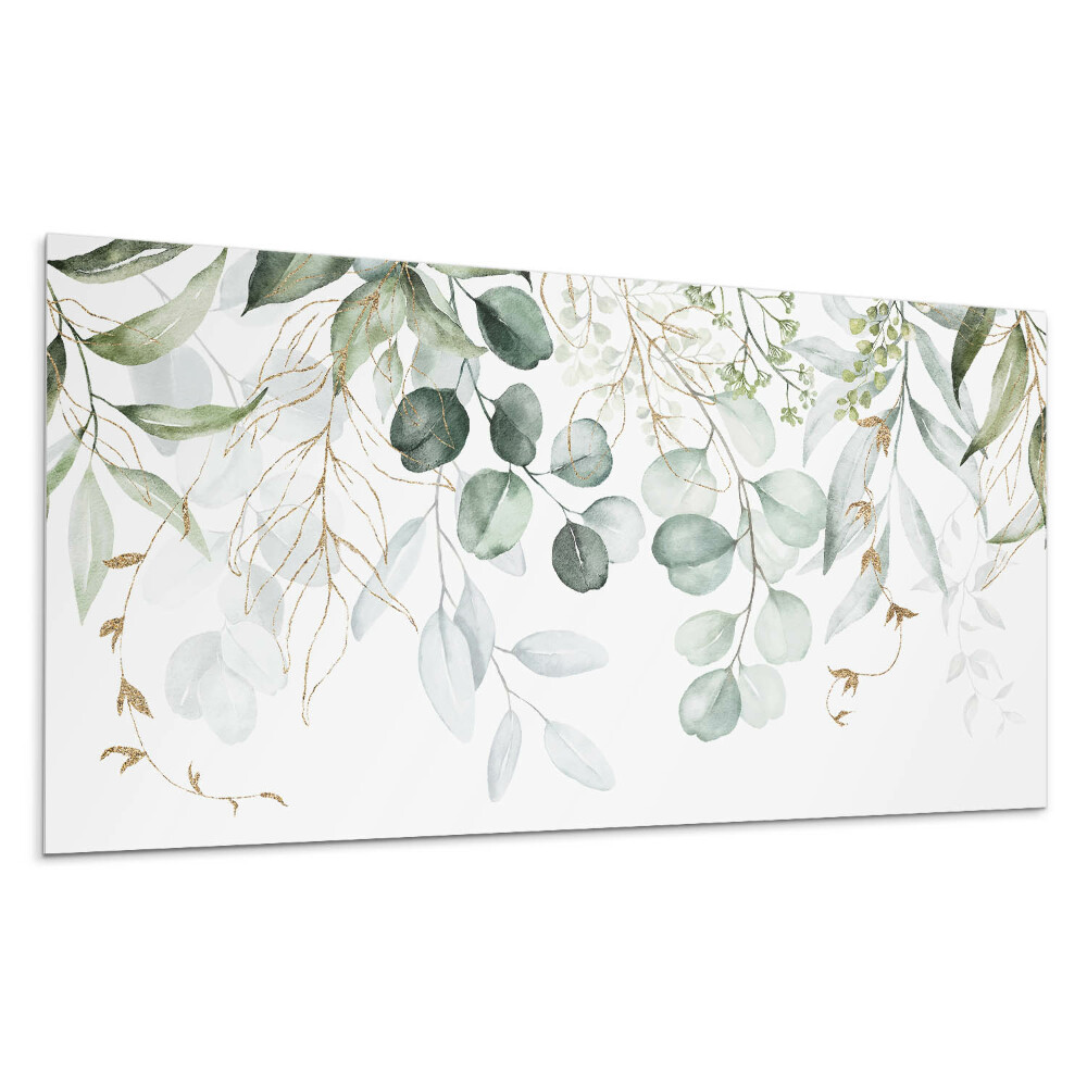 Dekorpanel falra Finom levelek és ágak