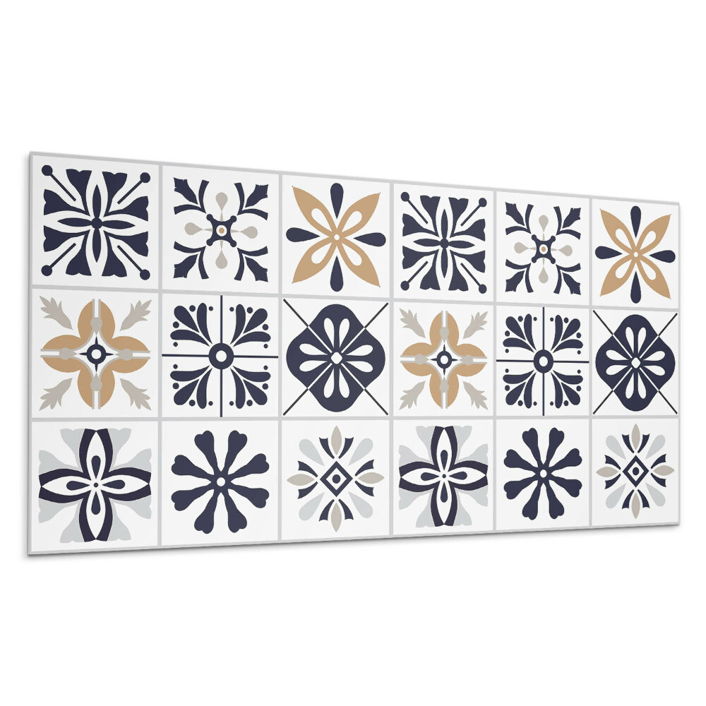 Dekorpanel falra Dekoratív minták a csempékben