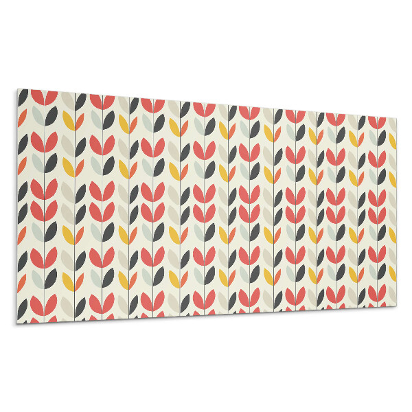 Pvc falpanel Levélminta a háttérben