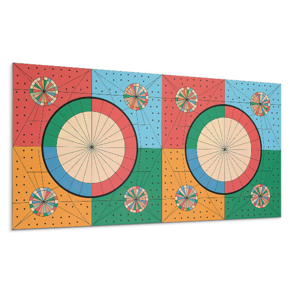 Falpanel Geometrikus minta körökkel