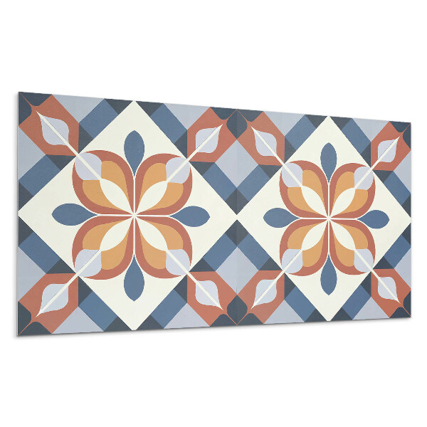 Falpanel Geometrikus virágmintás