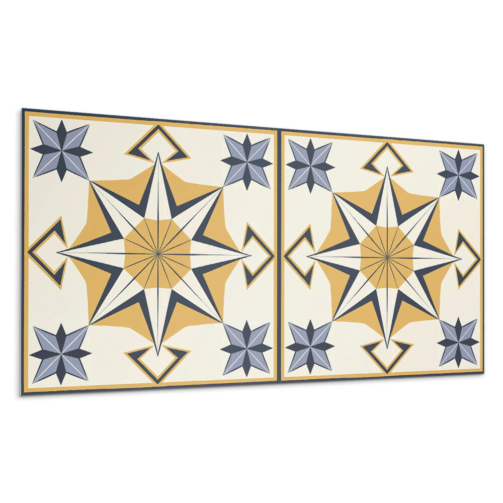 Dekorpanel falra Iránytű minta csillagokkal