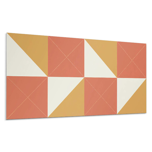 Pvc falpanel Geometria meleg tónusokban