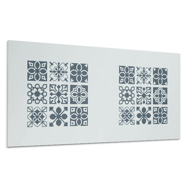 Dekorpanel falra Geometriai minták négyzetekben