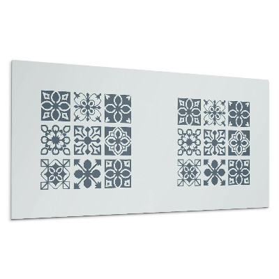 Dekorpanel falra Geometriai minták négyzetekben