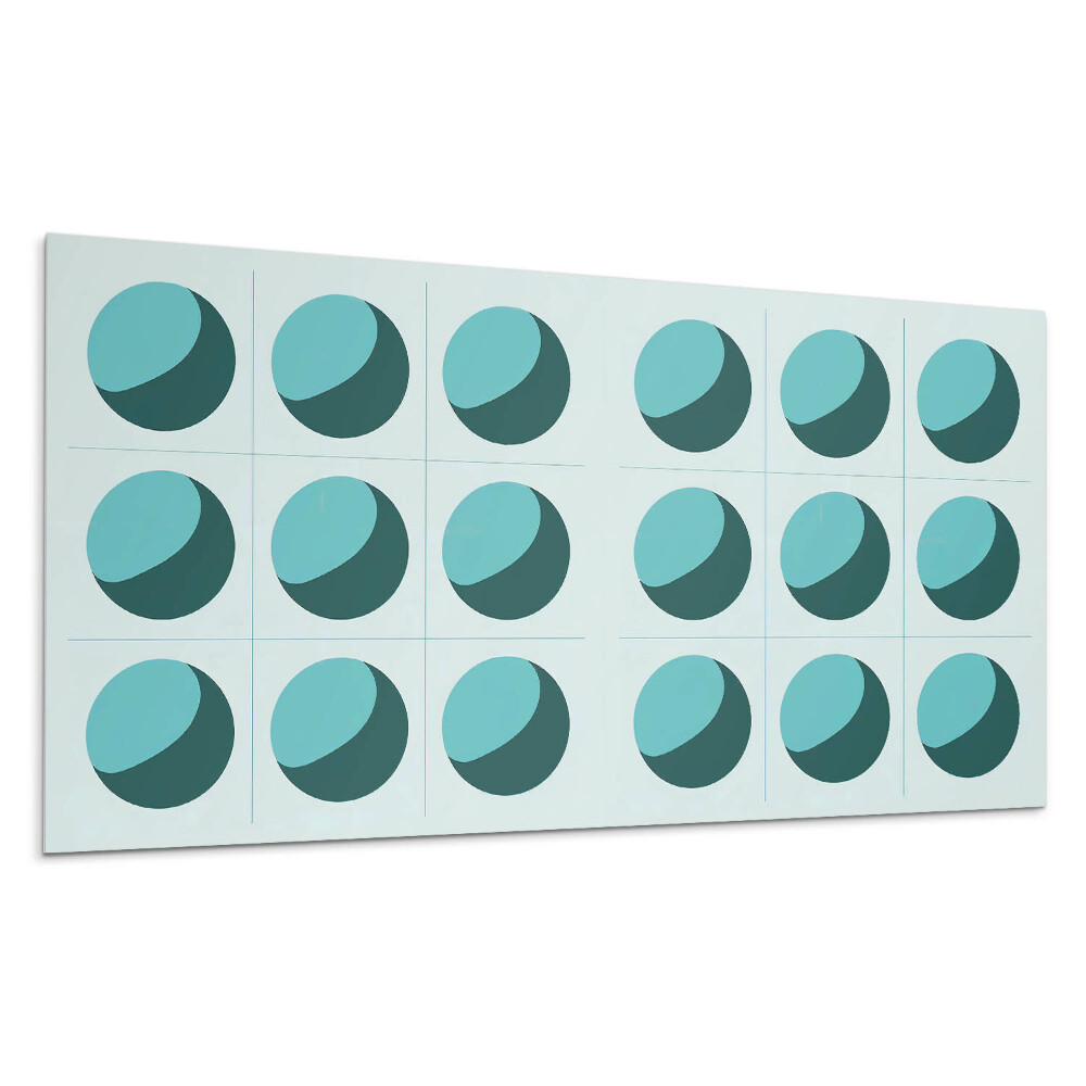 Pvc falpanel Geometriai golyók egy rácsban