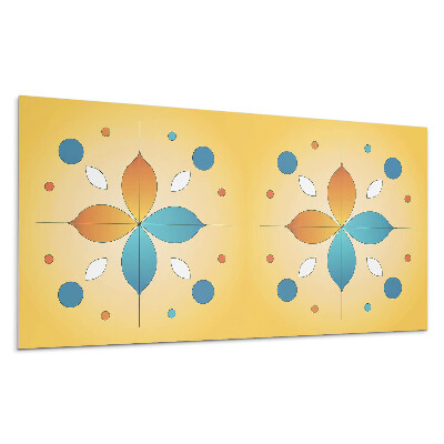 Falpanel Geometrikus virágmintás