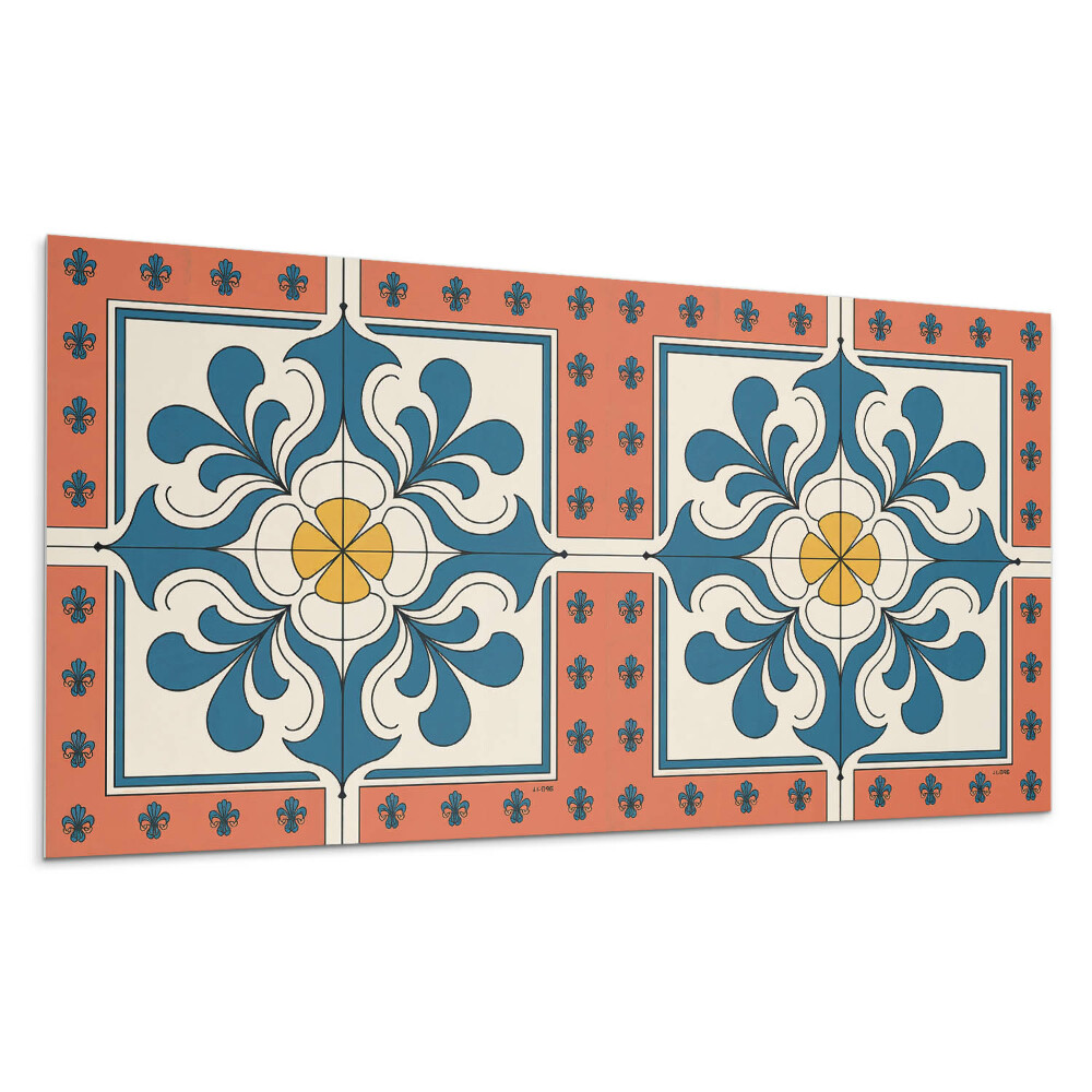 Pvc falpanel Népi minta virágokkal