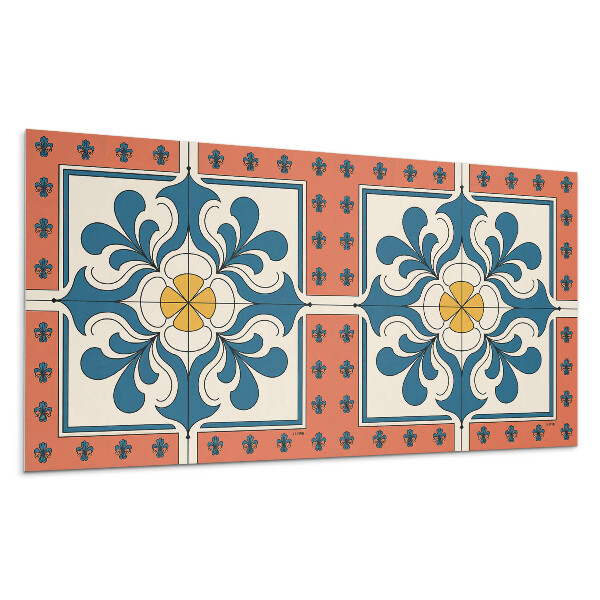 Pvc falpanel Népi minta virágokkal