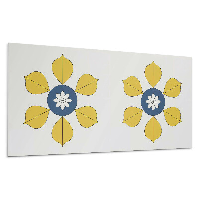 Öntapadó falburkolat Virágminta levelekkel